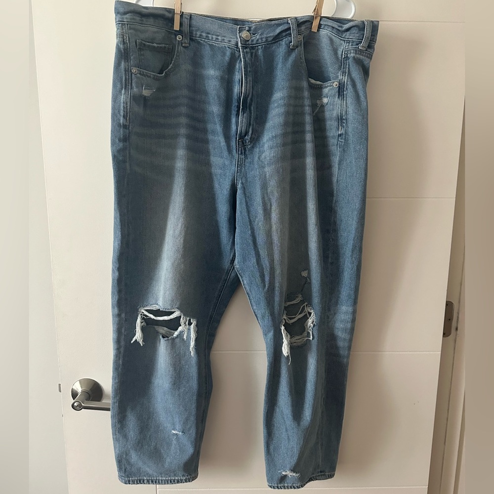 AE plus sized distressed jeans